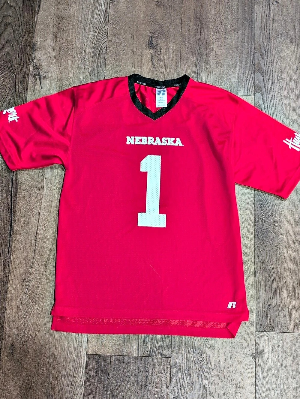 Russell Nebraska Huskers #1 Red Jersey Size Medium